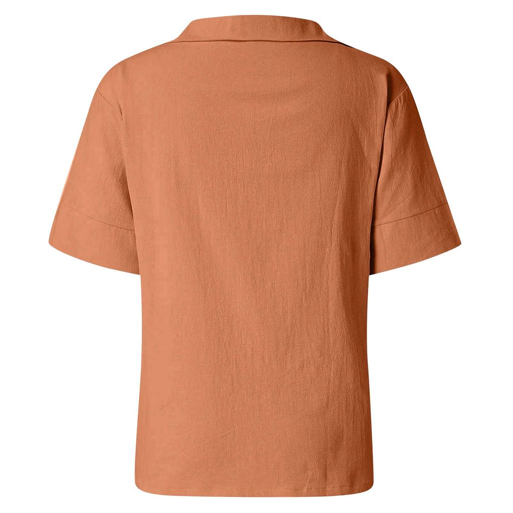 Женская модная повседневная свободная удобная рубашка с V-образным вырезом универсальная с рукавом три четверти большого размера