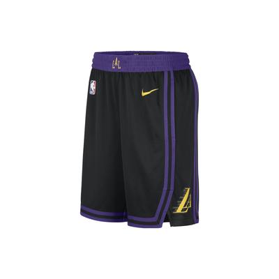Шорты NBA Los Angeles Lakers Swingman City Edition Dri-Fit черные мужские уличные DX8706-010