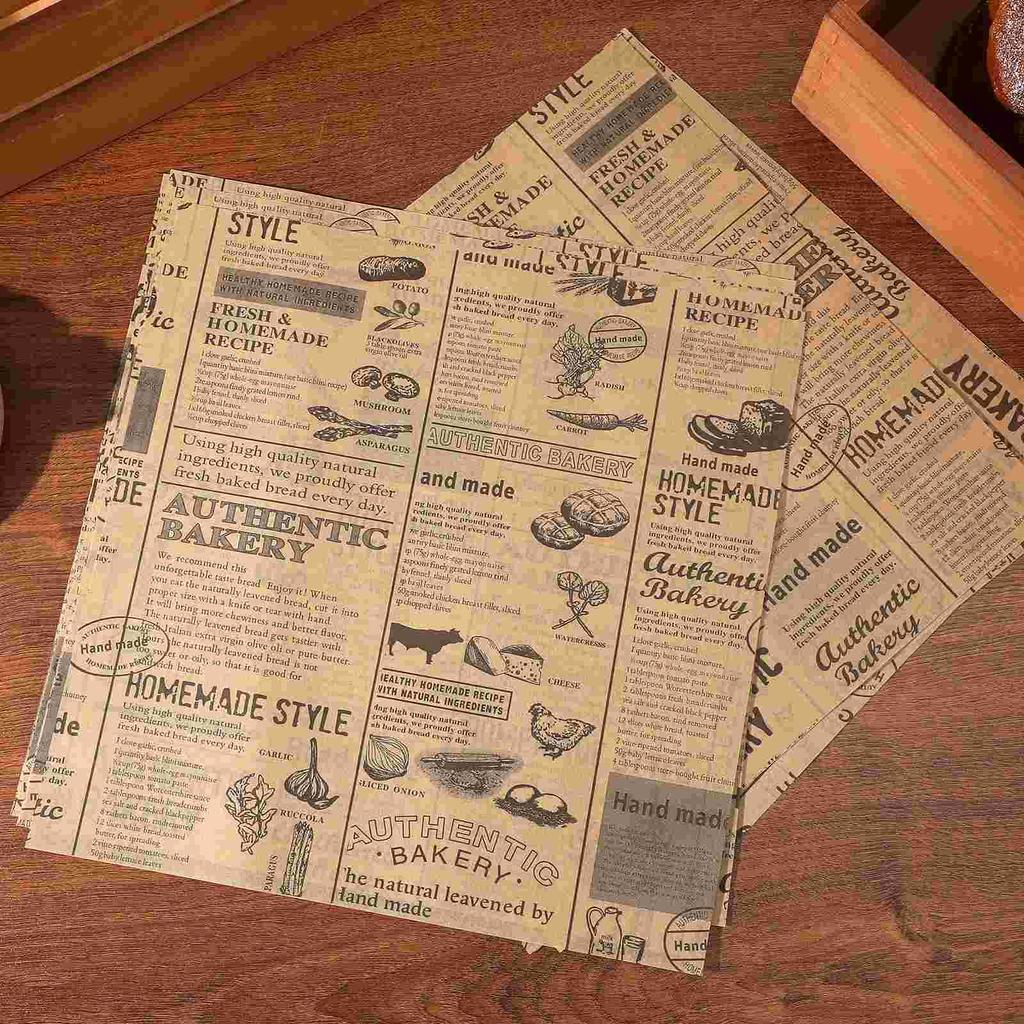50 листов упаковочной бумаги для пищевых продуктов Упаковка Цветок Сыр Практичная упаковка Подарочный винтажный букет Ретро-ремесло Использование Красивые пожилые люди