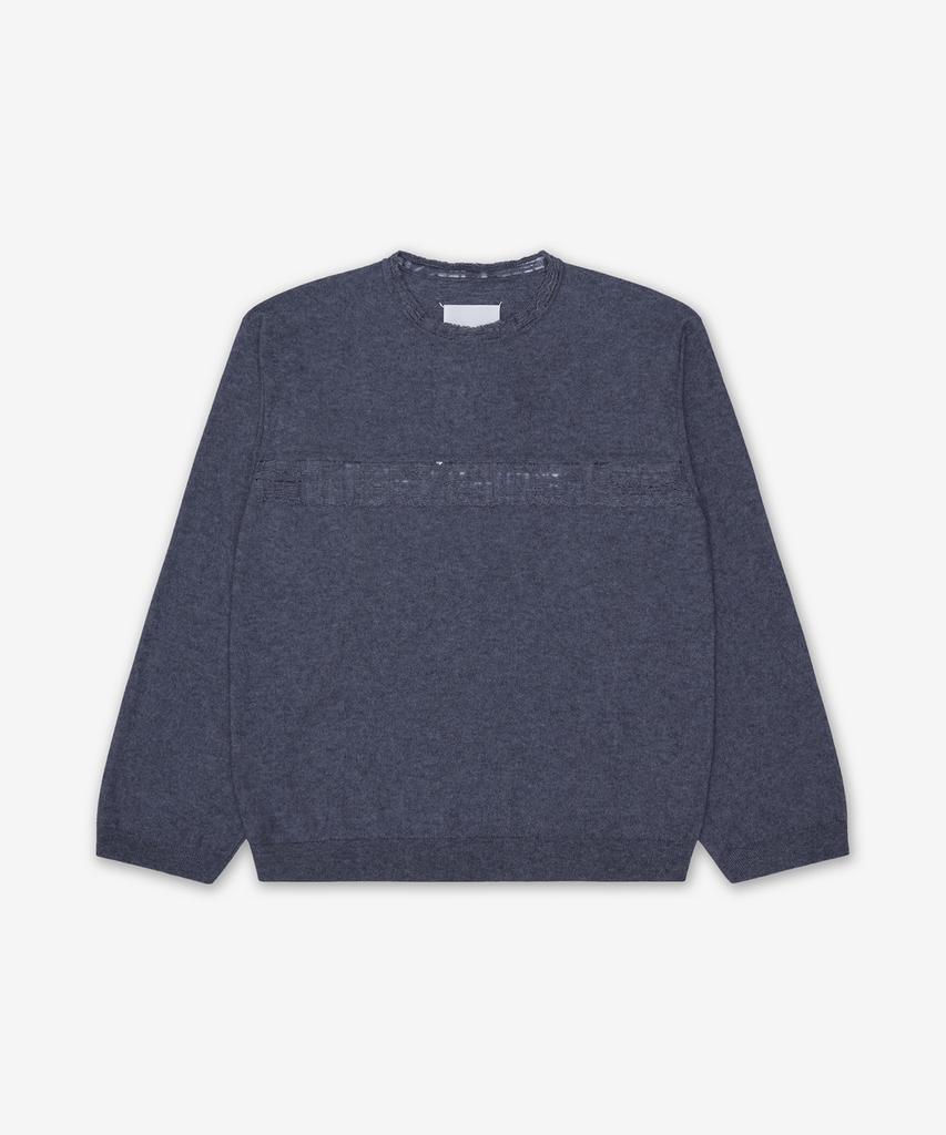 MAISON MARGIELA Distressed Cotton Jersey Sweatshirt - Grey / S67Hl0019M13261859J