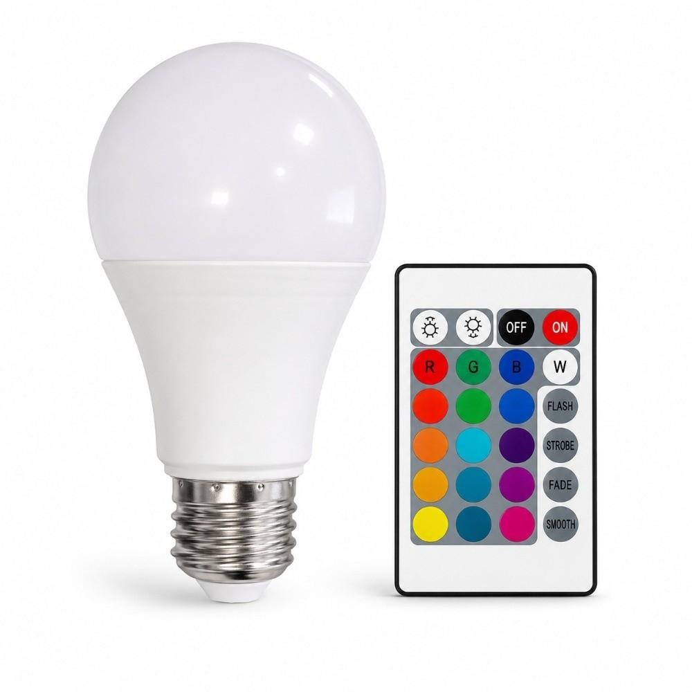 Remote Control Dimmable Light Bulb Multicolor Color Changing Bulb RGB Color Changing Light Bulb