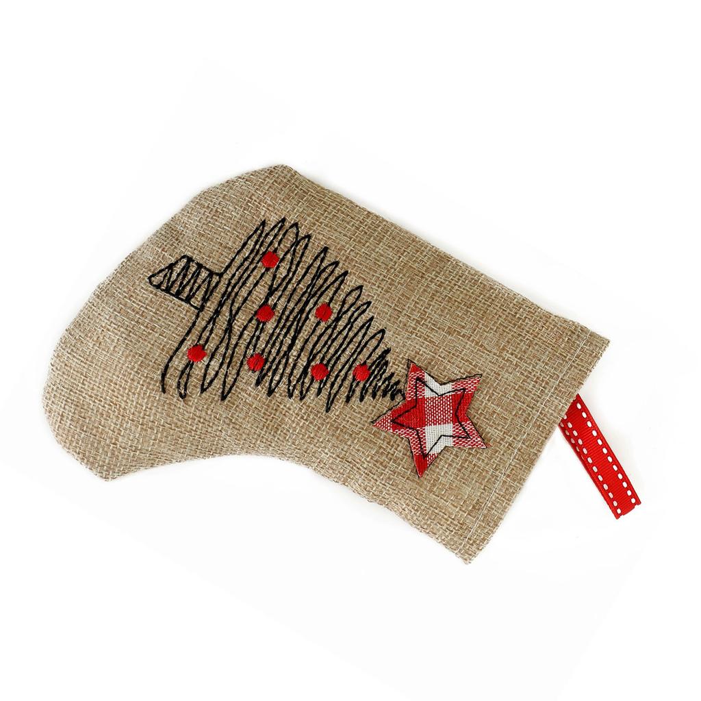 Украшение для рождественской елки Милые рождественские чулки Конфетный подарочный мешок Рождественские подвесные носки для каминов Дверное украшение