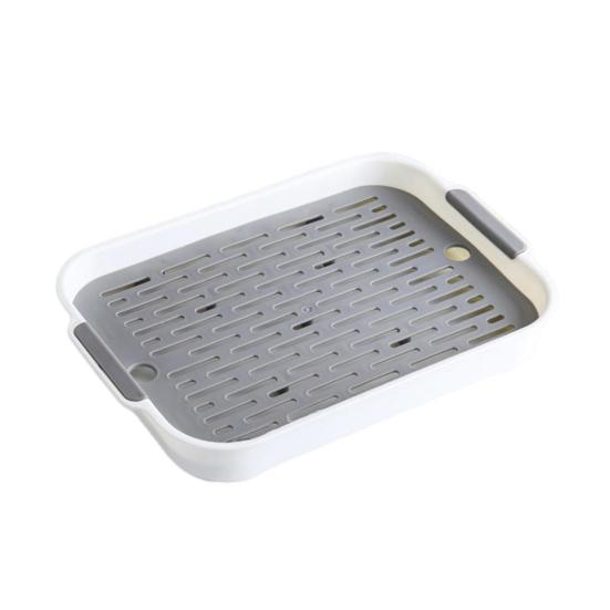 Многофункциональный поддон для слива Двухслойная пластиковая сушилка Моющаяся мусорная подставка