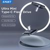 Компактный мини-автомобильный USB-флеш-накопитель Type-C - USB Type-C с опциями 8/16/32/64 ГБ Поддержка музыки без потерь для 99% устройств