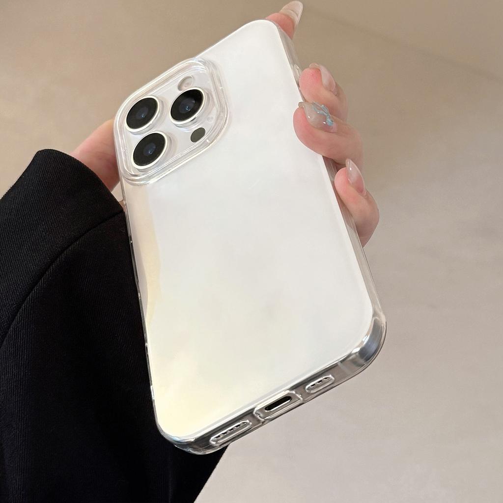 Персонализированный однотонный яркий IMD белый Подходит для чехла для мобильного телефона Apple 16 17pro Max Жесткий Iphone1311