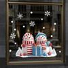 Christmas Static Window Clings Robin Snowflake Winter Design Non Adhesive for Xmas Home Office Glass Decor
