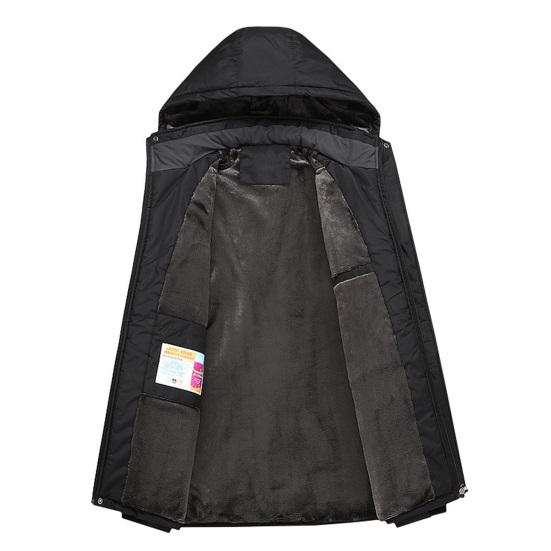 Мужская походная куртка на молнии от дождя, водонепроницаемое пальто, теплая верхняя одежда с капюшоном