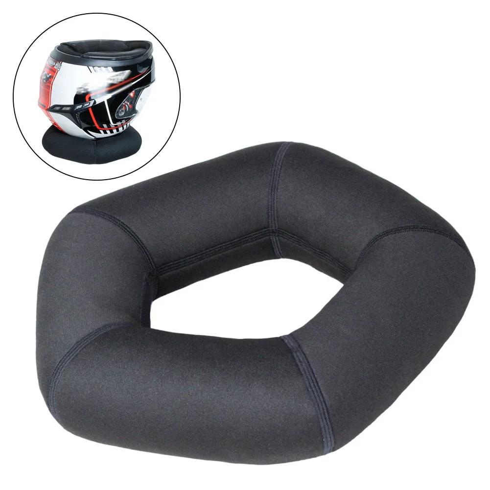 Motorcycle Helmet Stand Helmet Support Pentagon Square Doughnut Pad for Motorcycle Snowmobile Skateboarding Scooter Helmet
