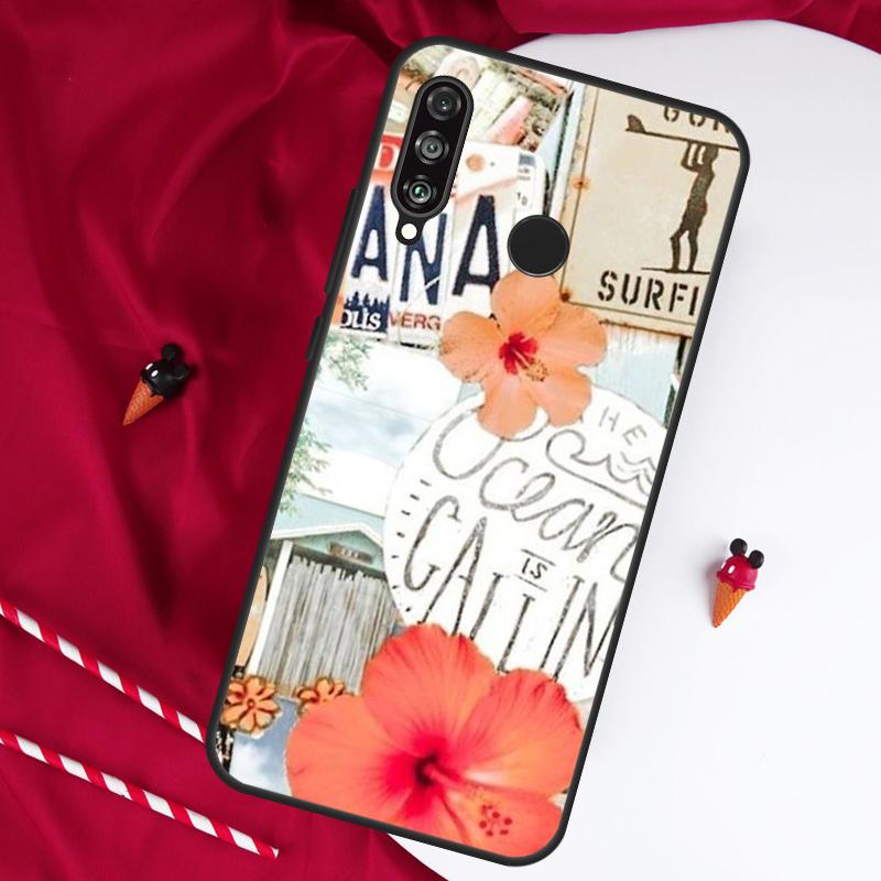 Летний эстетичный коллаж для чехла Huawei Nova 5T 9 10 SE 7i 8i 11i 12i Y73 Y90 Y70 Y72 Y61 Y91 Y60 P20 P40 P30 Lite