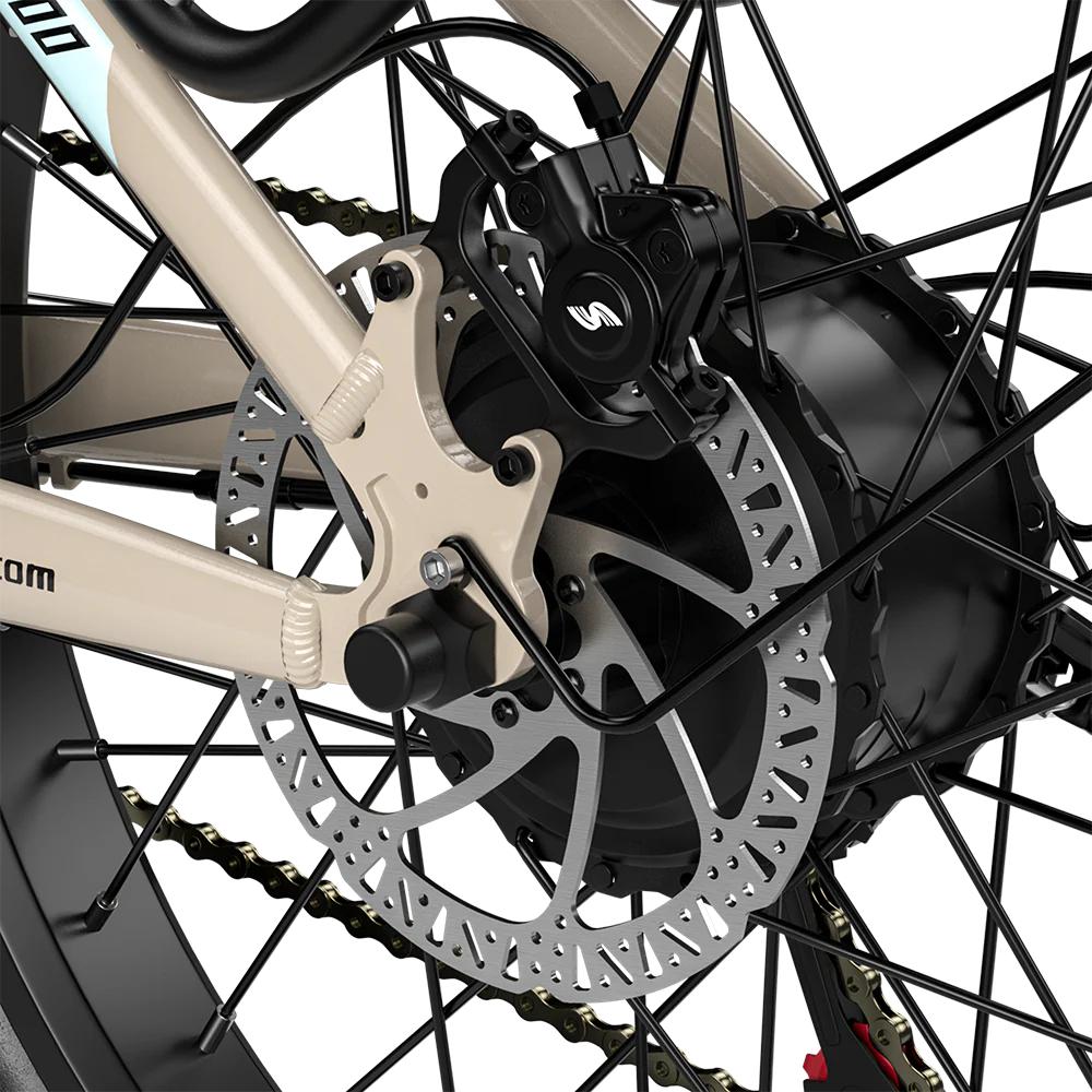 Электровелосипед Shengmilo S700 2000 Вт(Вершина горы) 48В 17,5Ач 26" Педелек с толстыми шинами, передняя вилка, задний багажник для городских поездок и езды по бездорожью