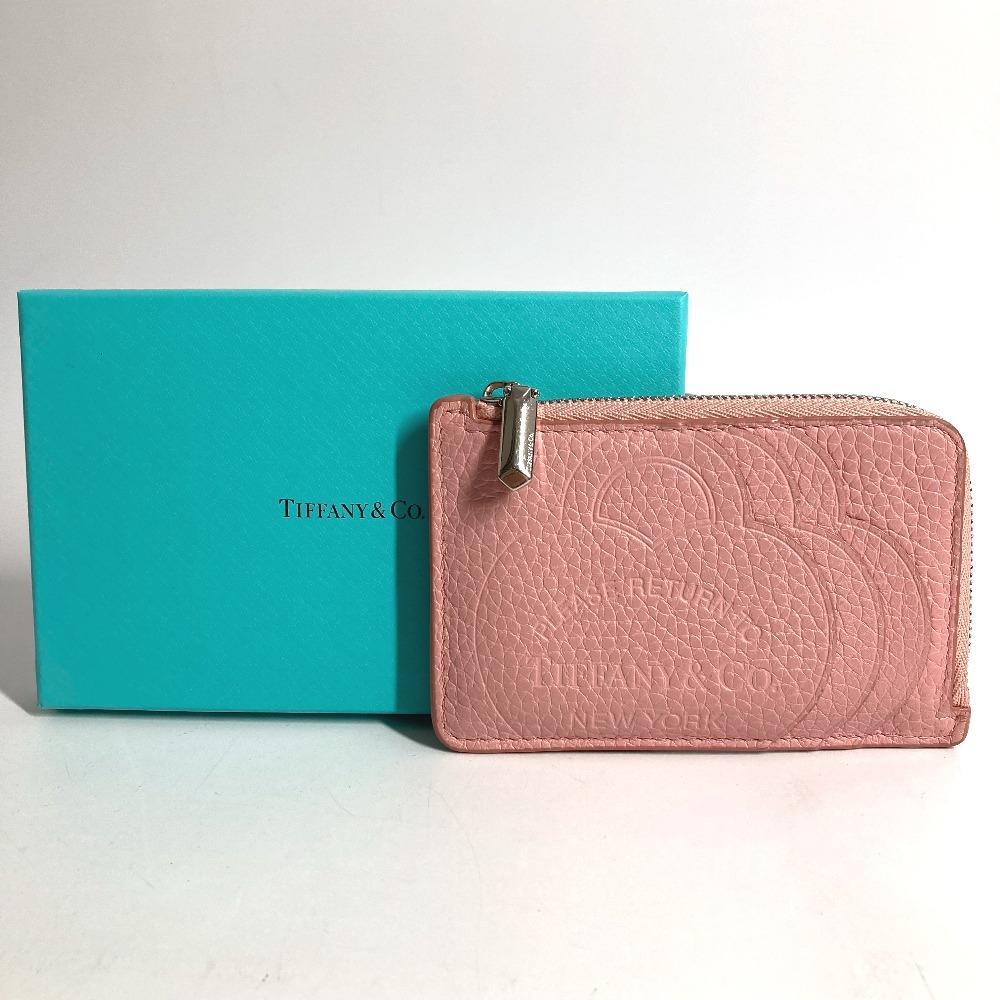 TIFFANY&Co. Return to Heart Logo L-shaped zipper Coin Wallet coin purse
