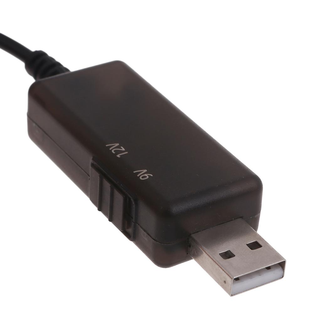 USB 5V к DC9V 12V Преобразователь Повышающий Напряжение Преобразователь Кабель Питания Шнур USB к Разъему 5.5x2.1мм Линия Питания DC