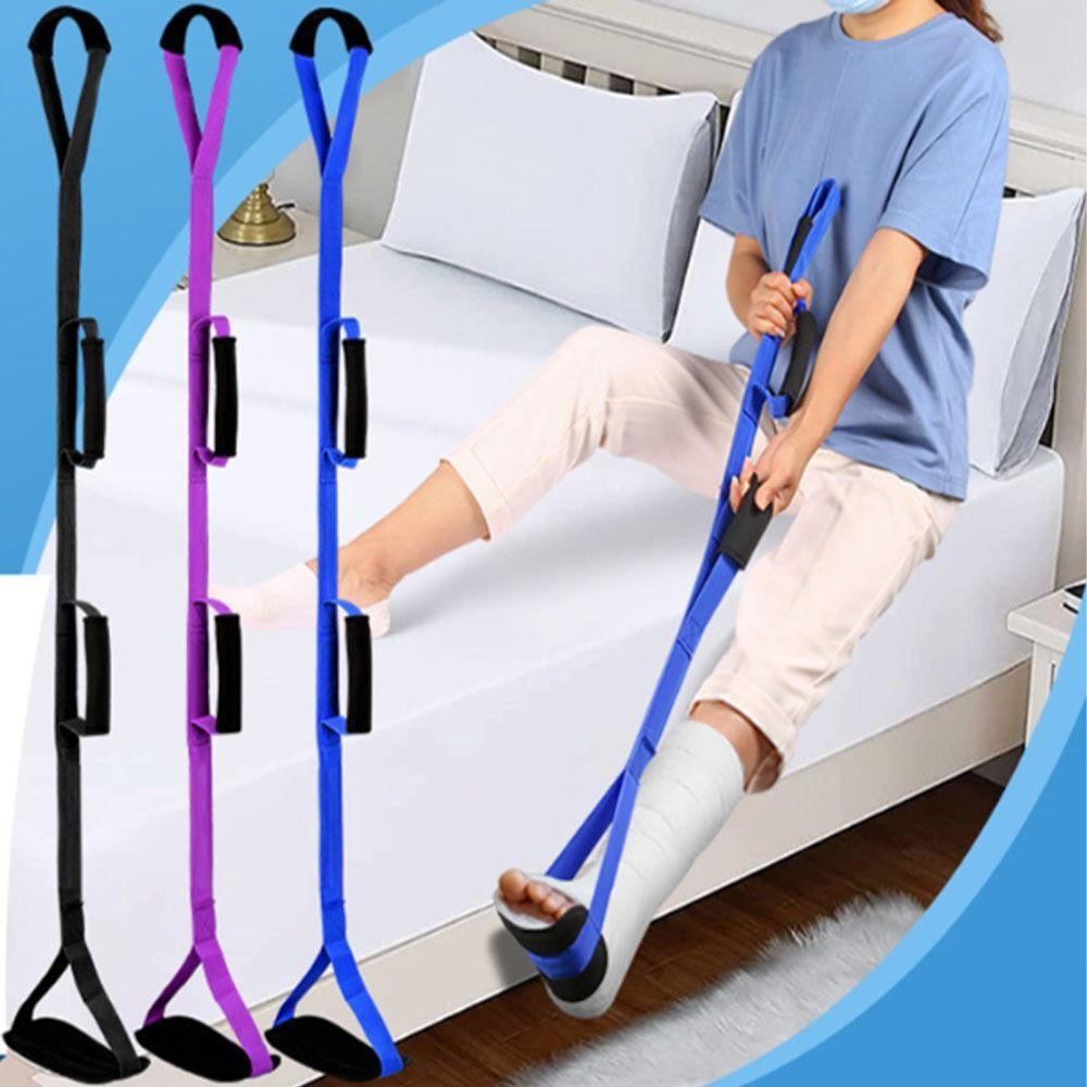 Черный цвет длинный ремень для подъема ног нейлоновый жесткий ремень для подъема ног вспомогательные средства для передвижения инструмент