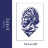 Waterproof Men's Herbal Tattoo Stickers: Full & Half Back, Long-Lasting, Large Floral Designs for Chest & Arm.