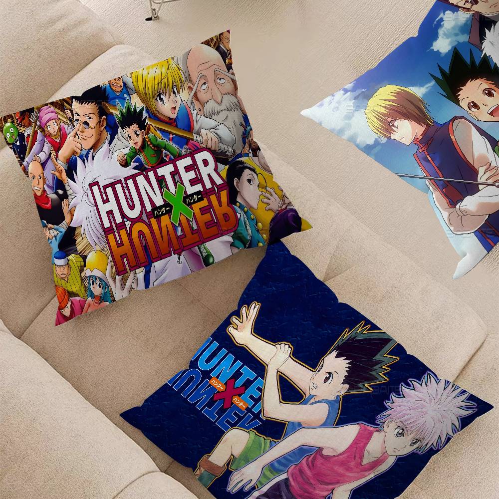 Cartoon Animation Hunter X Hunter Maple Design Cushion Cover Happy Autumn Harvest Decor Holiday Decorati Pillow Cover