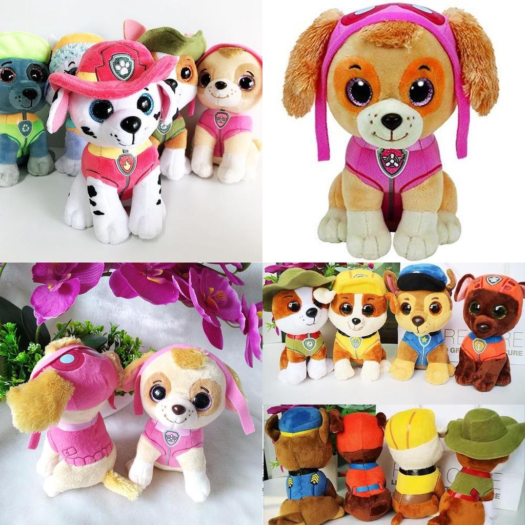 Очаровательная плюшевая игрушка-собачка «Щенячий патруль», изображающая любимых персонажей Маршала, Крепыша, Чейза и Рокки