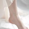 Silver Starry Sky Anklet: Japanese-Korean Inspired Versatile Design for Women