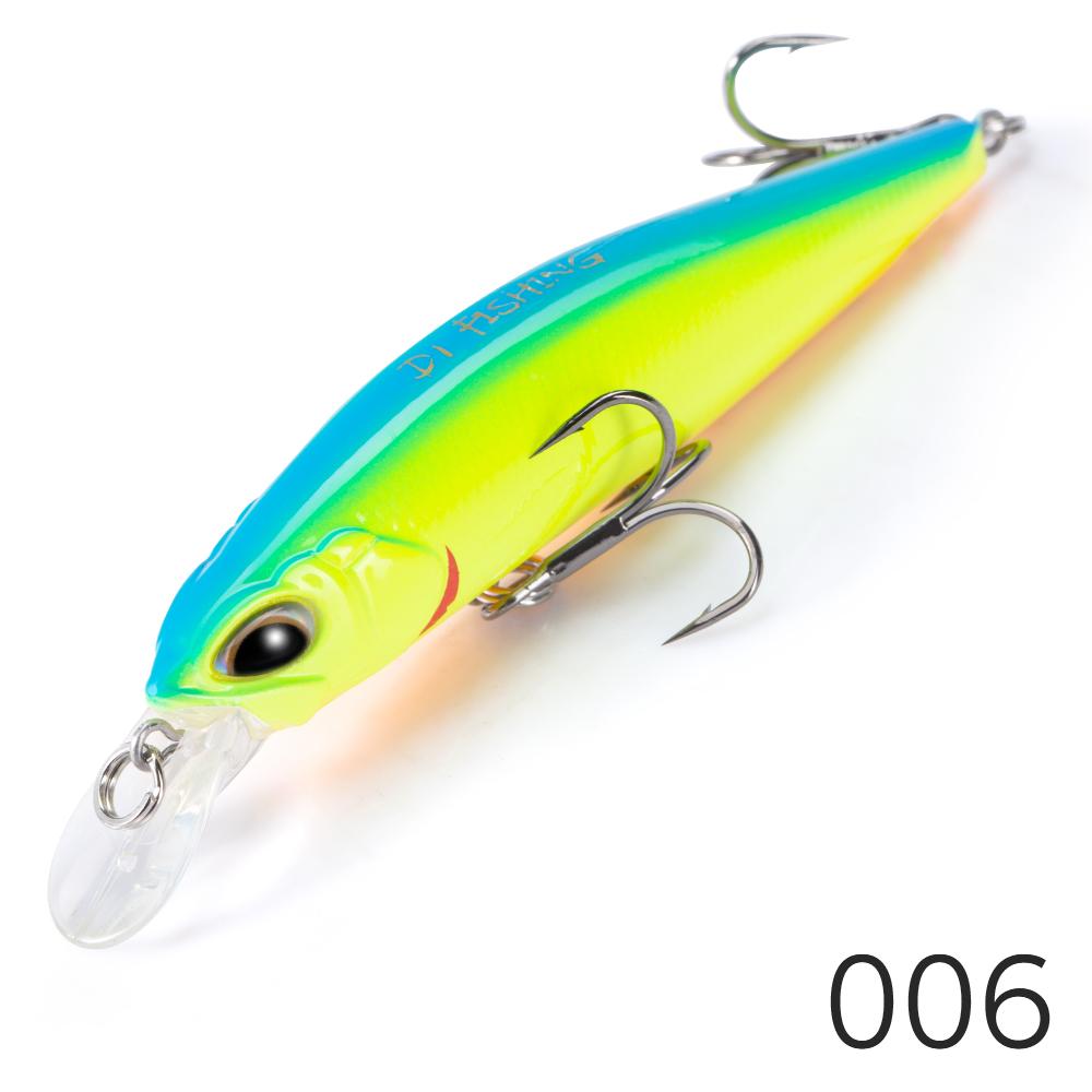 D1 Minnow Fishing Lures 77mm/8.4g Suspending 65mm/5g Sinking Artificial Hard Bait Wobblers For Trolling Bass Trout Tackle