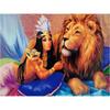 5D DIY Алмазная картина Девушка и Лев Набор для вышивки крестом Мозаика Алмазная вышивка Роза Полный круглый/квадратный дрель Украшение дома