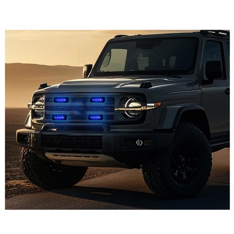 4 светодиодная автомобильная предупреждающая лампа для решетки, лампа аварийного освещения, маячок для автомобиля, грузовика, прицепа, светодиодный янтарный боковой свет для автомобилей 12В - 24В