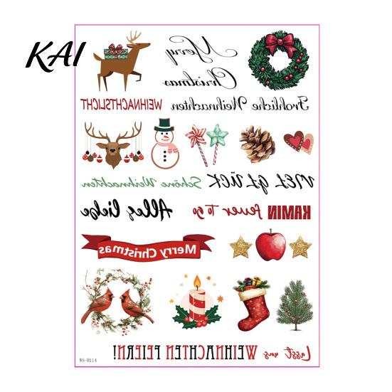 Handmade Gift Wrapping Stickers Christmas Candle Transfer Stickers, DIY Holiday Craft Supplies, Waterproof Atmospheric Home Decor Decorative