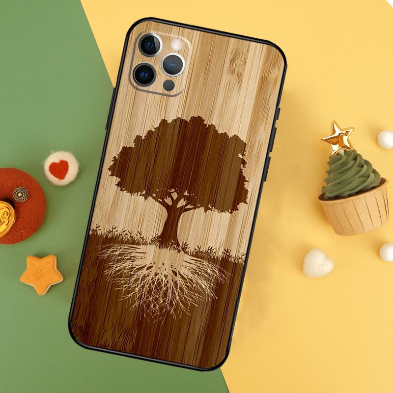 Чехол для телефона с рисунком Дерево Цветок Бамбук Дерево для iPhone 17 16 14 13 12 11 15 Pro Max 12 13 Mini 16E 17 Air Ударопрочный чехол