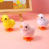 6Pcs Clockwork Toys Plush Chick Wind-up Toys Realistic Appearance Simulated Chick Figures Fluffy Chick Toys