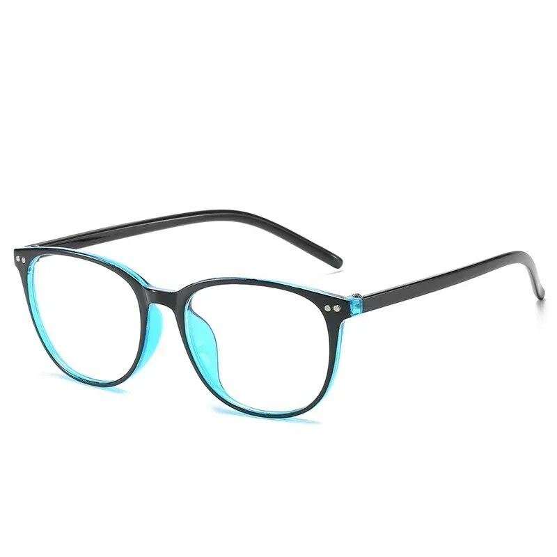 Trending Blue Light Blocking Men's Retro Glasses Eyeglasses Women Ultralight Round Transparent Fashion Eyewear Students
