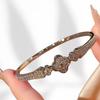 Micro-inlaid 18K Gold Gypsy Cross Bracelet Light Luxury Fashion X Diamond Bracelet Hand Jewelry