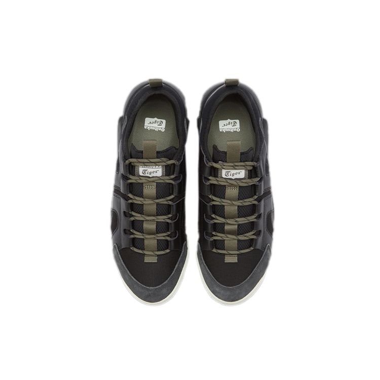 ONITSUKA TIGER Performove Ткань Синтетическая кожа Удобная Спортивная Повседневная одежда Прочная Обувь для образа жизни с низким верхом Унисекс кроссовки Черный 1183B897-002