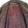 US NAVY Genuine Leather TYPE G-1 Flight Jacket Men's L Dark Brown Made in Korea Military Bomber(USED)