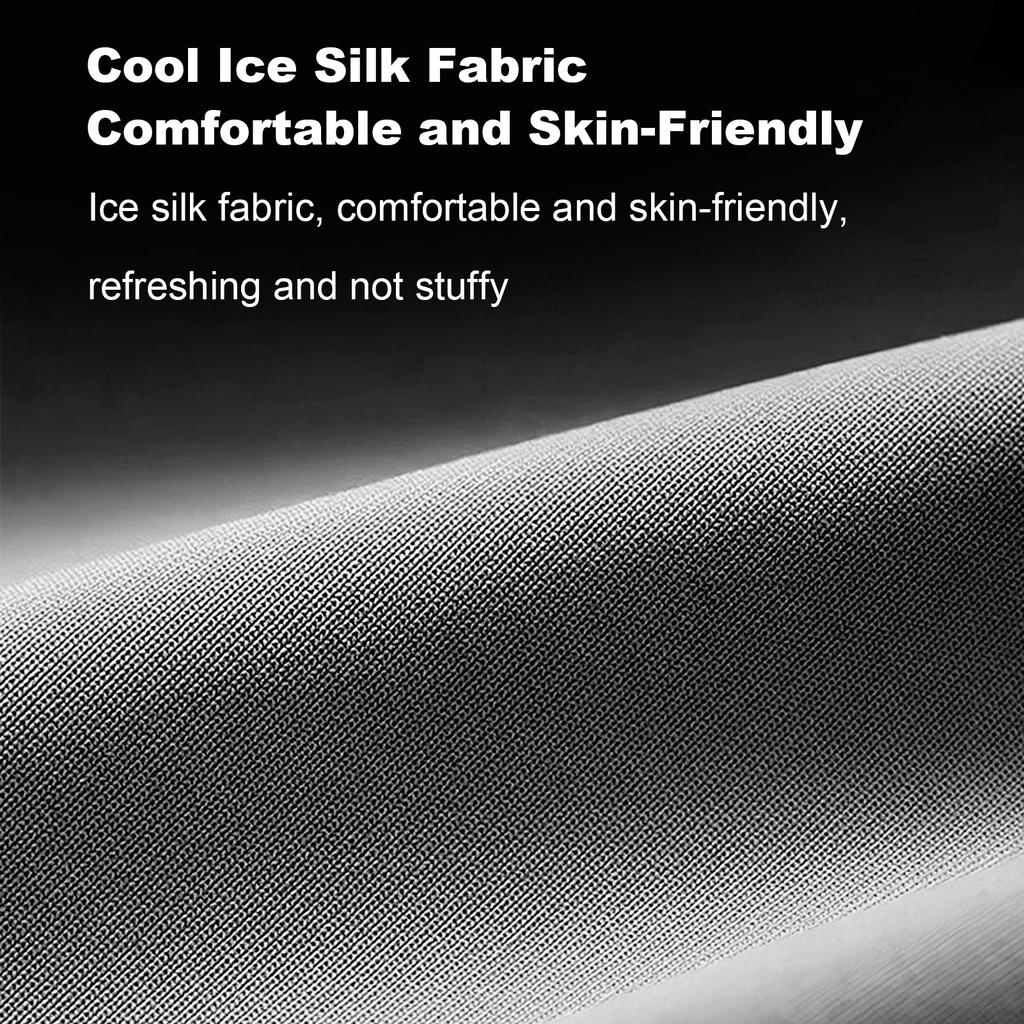 Riding Face Mask Sun Guard Neck Gaiter UPF50+ Lightweight Breathable for Men Women Summer Black