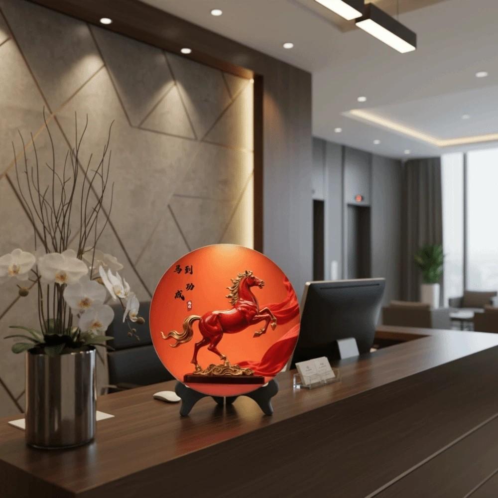 Horse Year Photo Frame Decorations Wooden Desktop Ornament Home Decor Home Decor Ornament Office