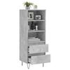 Highboard Concrete Grey 40x36x110 cm Particleboard