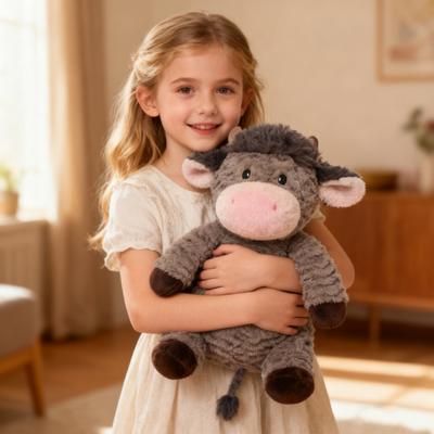 Плюшевая игрушка Хайлендская корова, утяжеленное мягкое животное, мягкая подушка для обнимания для снятия стресса, комфорта, милый подарок для любителей животных