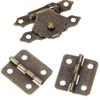 1 комплект аксессуаров, петли для мини-шкафа, винтажные петли для мебельного шкафа, бронзовая петля с засовом, деревянная коробка