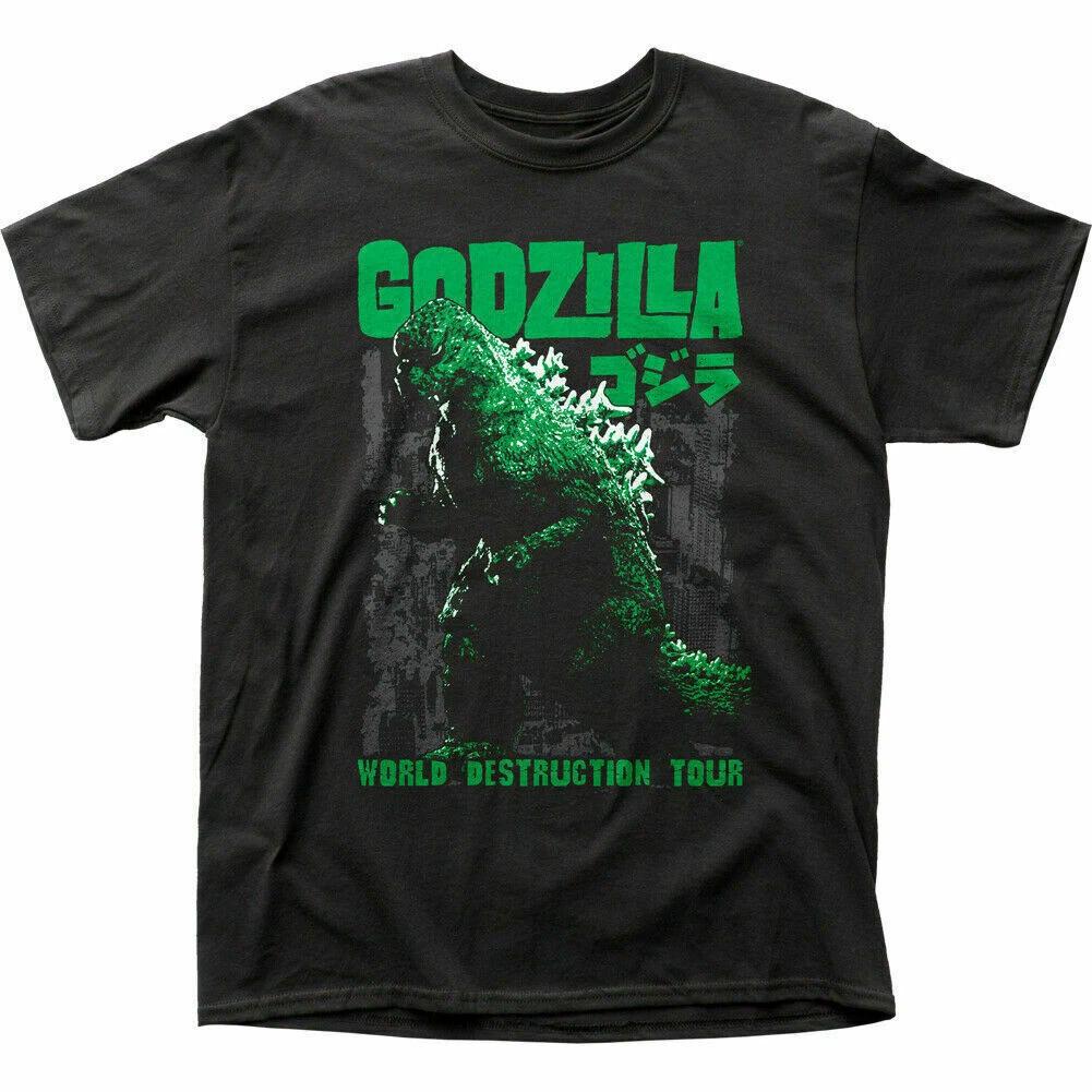 Godzilla World Destruction Tour T Shirt Mens S to 4XL rock EG568