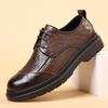 Summer Hollow Big Head Leather Shoes Men's British Soft Sole Formal Wear Men's Shoes Wedding Shoes Men's Casual Shoes 2025