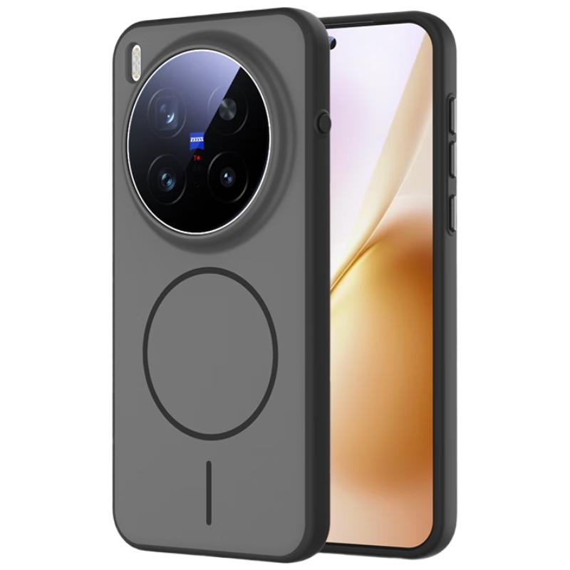 XYI Magnetic Charging Case for Vivo X300 Pro Full Coverage Shockproof Anti-Fingerprint Black for Men and Women