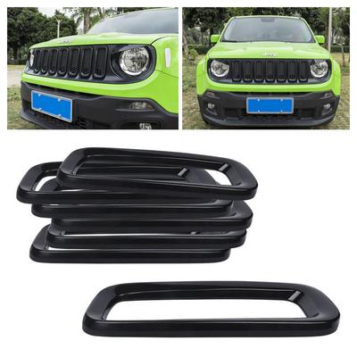 7 шт., передняя решетка, вставка, накладка, рамка для Jeep Renegade 2015-2018