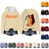 Women's Fashion Casual Long Sleeve Loose Printed Pullover Sports Long Sleeve Hooded Sweatshirt