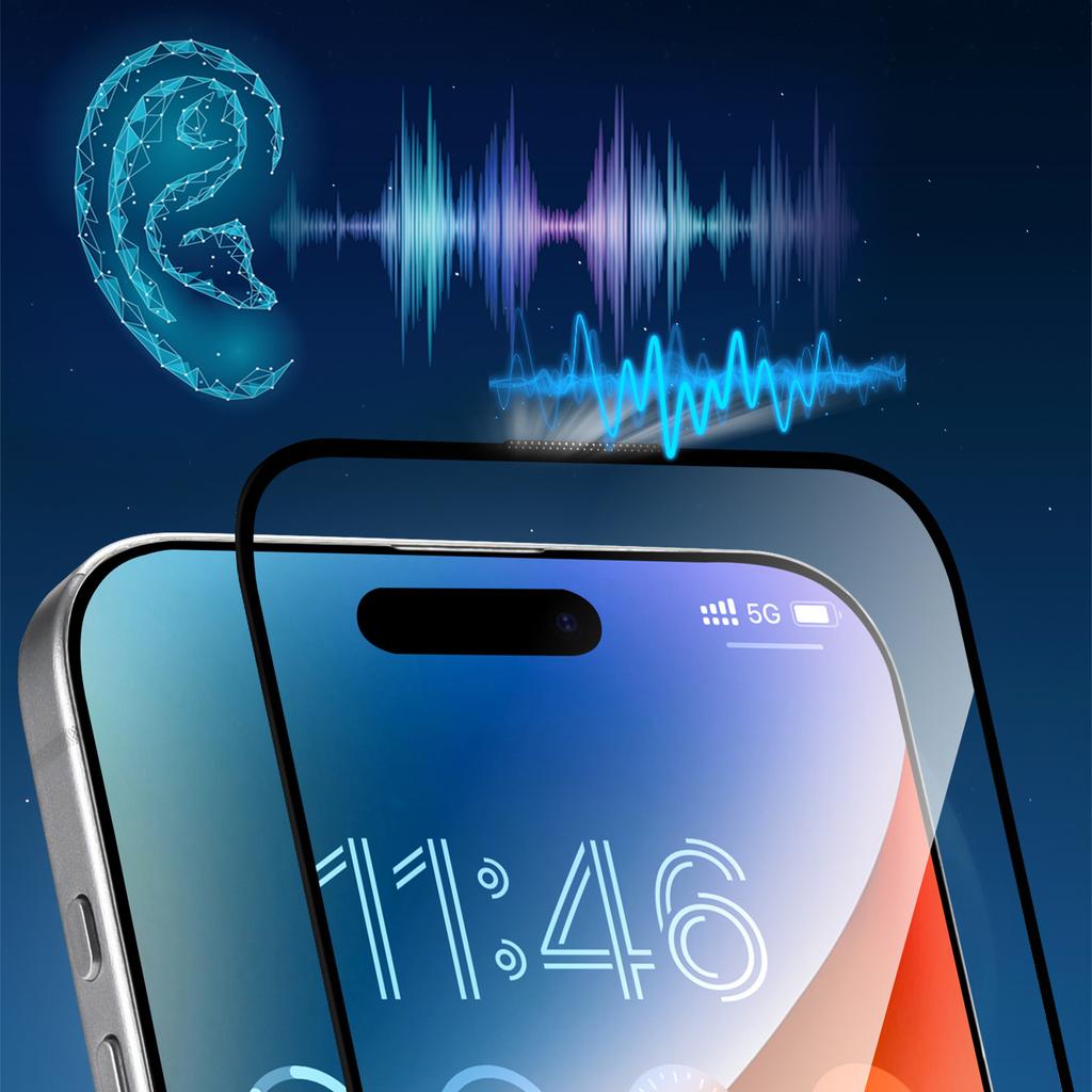 Anti-reflective tempered glass for iPhone 15 Plus/16 Plus