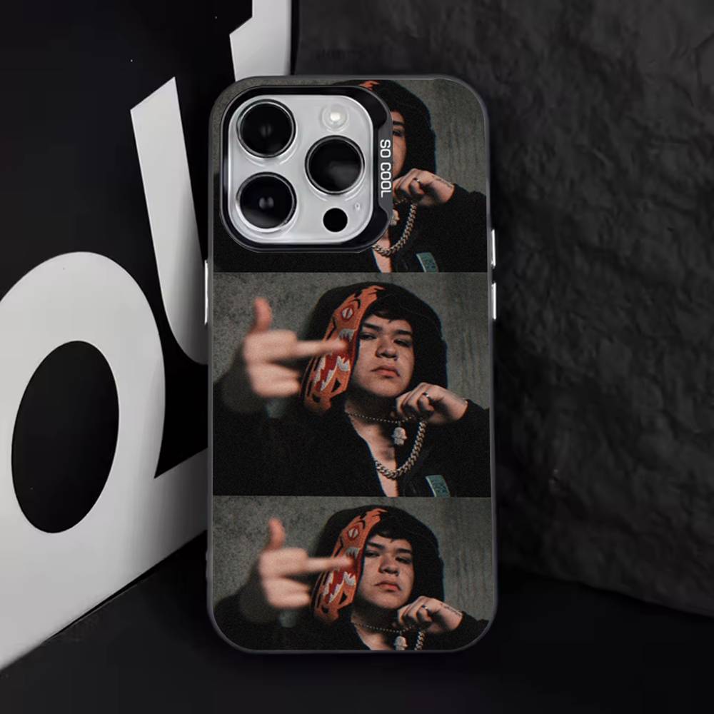Чехол для телефона Singer J-Junior H для iPhone 11,12,13,14,15,16,17,Pro,Max,Plus,E,Air,Mini, Матовый черный, технология IMD