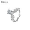 Классическое кольцо Lindon из медного сплава с цирконием, женские ювелирные изделия, свадебный подарок для вечеринки