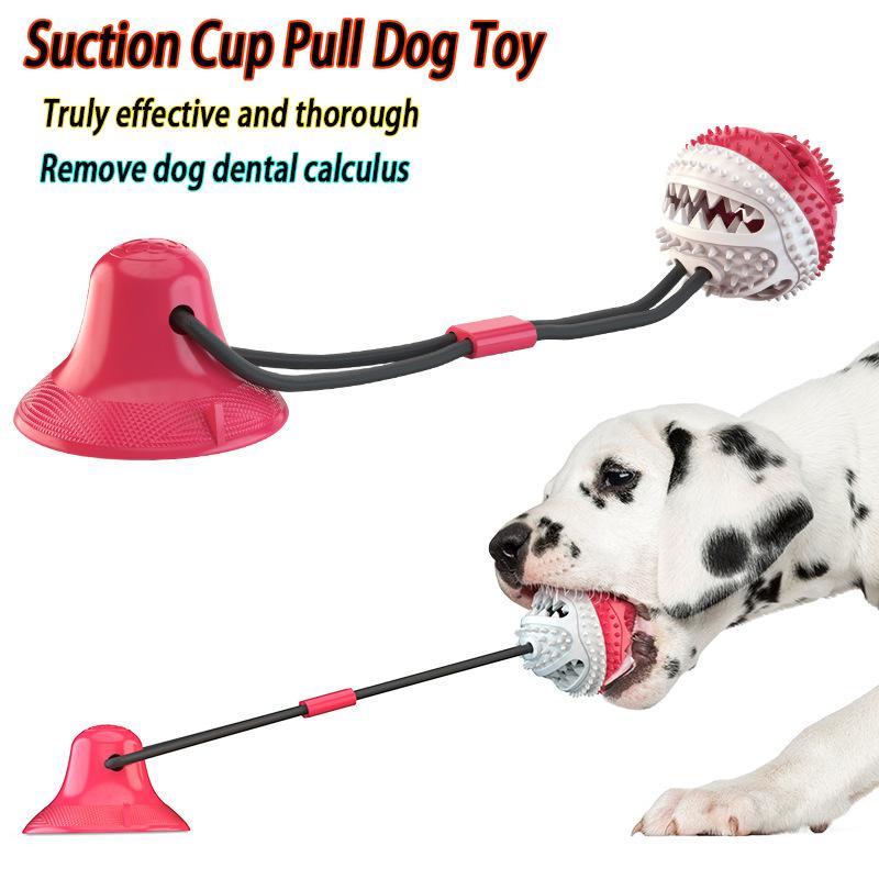 Большие игрушки для собак, мячи, силиконовые присоски, веревки, интерактивные, протекающие, медленные, кормушки, жевательные игрушки, прорезывание зубов, чистые, товары для больших домашних животных