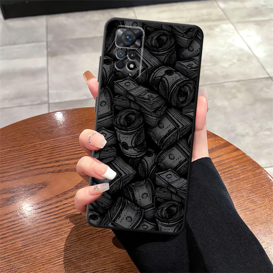Чехол для Xiaomi Redmi Note 10S 9S 14 10 11s 12s 7 8 9 11 13 Pro Plus 12 Pro Funda Чехол для телефона с принтом 'Время - деньги'