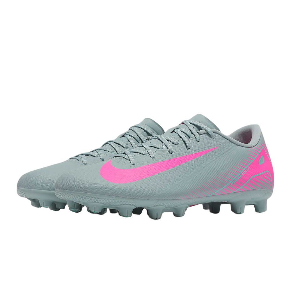Nike Mercurial Vapor 16 Удобные HG (Резиновые короткие шипы) Нескользящие Прочные Футбольные Бутсы Унисекс Футбольные Бутсы Серо-Розовые FQ8431-301