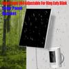 Solar Panel for Ring Eufy Blink Arlo Camera 3W 6V 360° Adjustable Wall Mount Solar Panel Charger Micro USB+Type-C Solar Cells