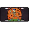 Halloween Skull Baseball Boy Pumpkin Bat Front License Plate for Women Car Vanity Plates Decorative Aluminum Metal Cute Novelty License Plate Cover