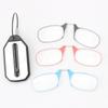 Nose Clip-on Reading Glasses Folding Legless Ultralight Keychain Glasses Men Women Mini Portable Presbyopic Glasses